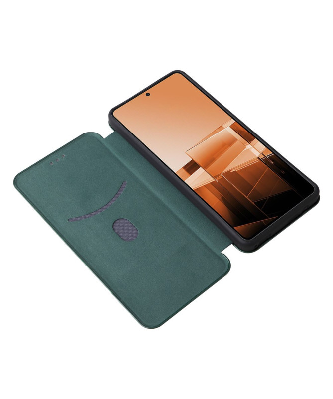 Asus Zenfone 11 Ultra - Flip Cover design fibre de carbone