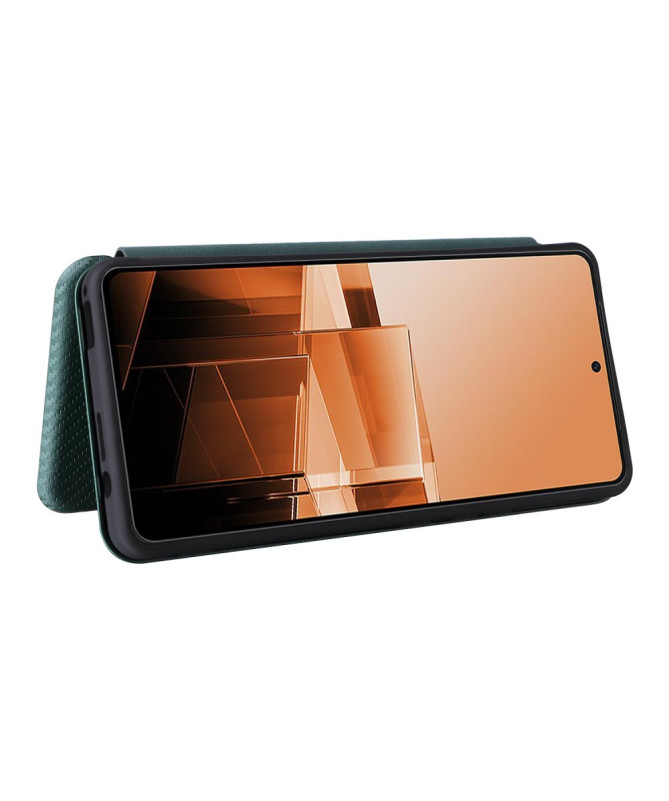 Asus Zenfone 11 Ultra - Flip Cover design fibre de carbone