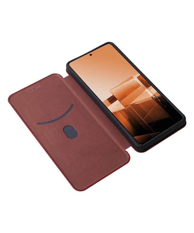 Asus Zenfone 11 Ultra - Flip Cover design fibre de carbone