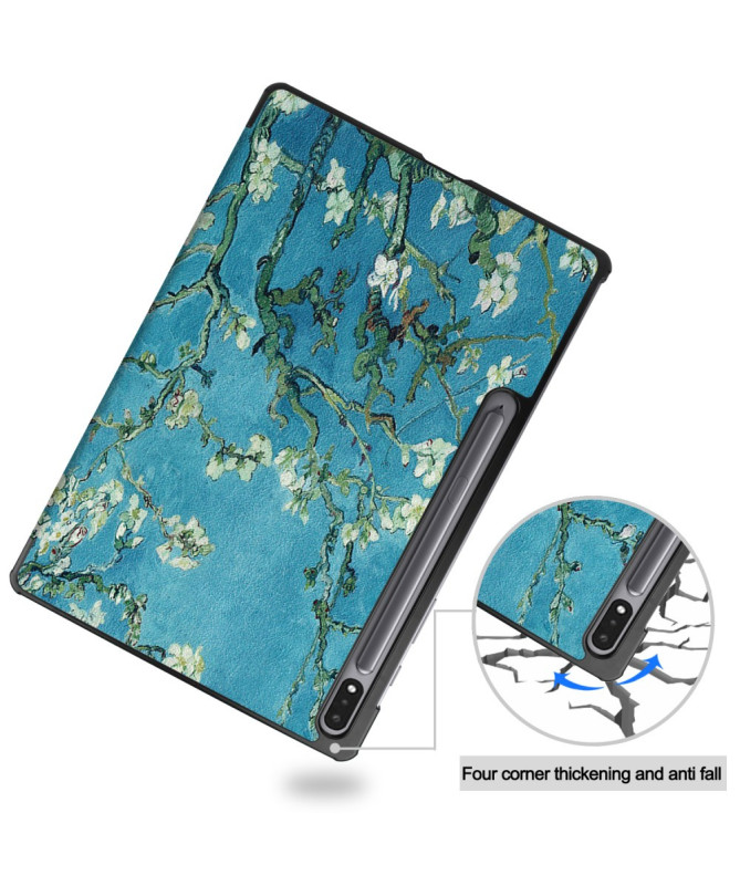 Samsung Galaxy Tab S10 Plus - Étui Amandier en Fleurs