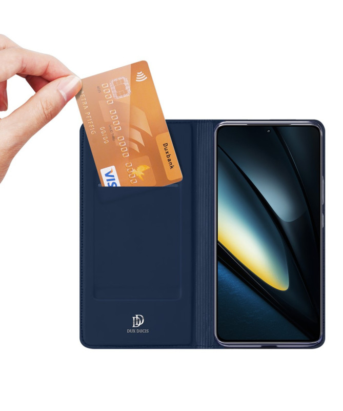 Poco F6 Pro - Flip Cover Business Effet Satiné