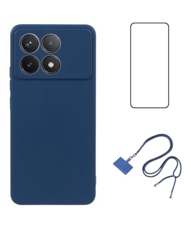 Poco F6 Pro - Coque avec Cordon et Verre Trempé