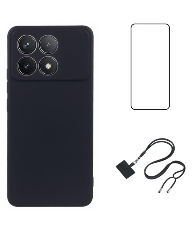 Poco F6 Pro - Coque avec Cordon et Verre Trempé