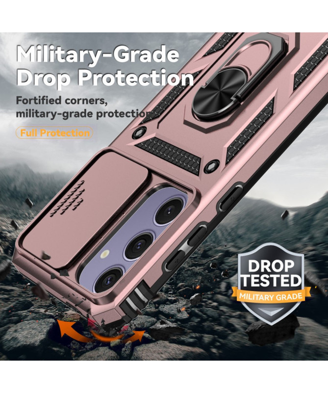 Samsung Galaxy S24 FE - Coque Hybride Fonction Support et Cache Object