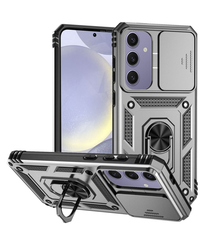 Samsung Galaxy S24 FE - Coque Hybride Fonction Support et Cache Object