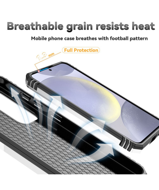 Samsung Galaxy S24 FE - Coque Hybride Fonction Support et Cache Object