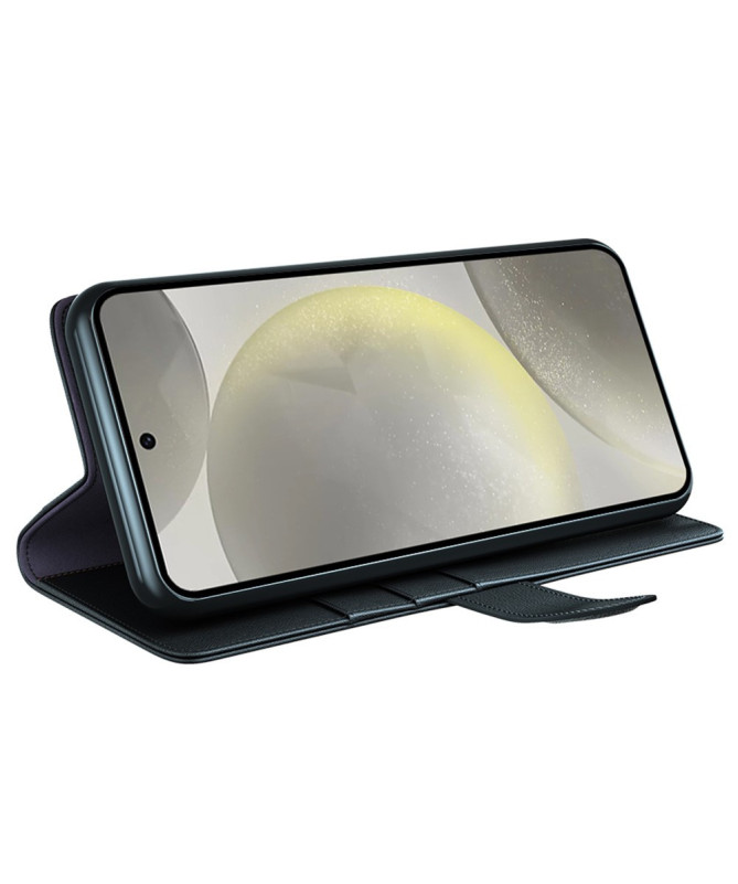 Samsung Galaxy S24 FE - Étui portefeuille en cuir premium