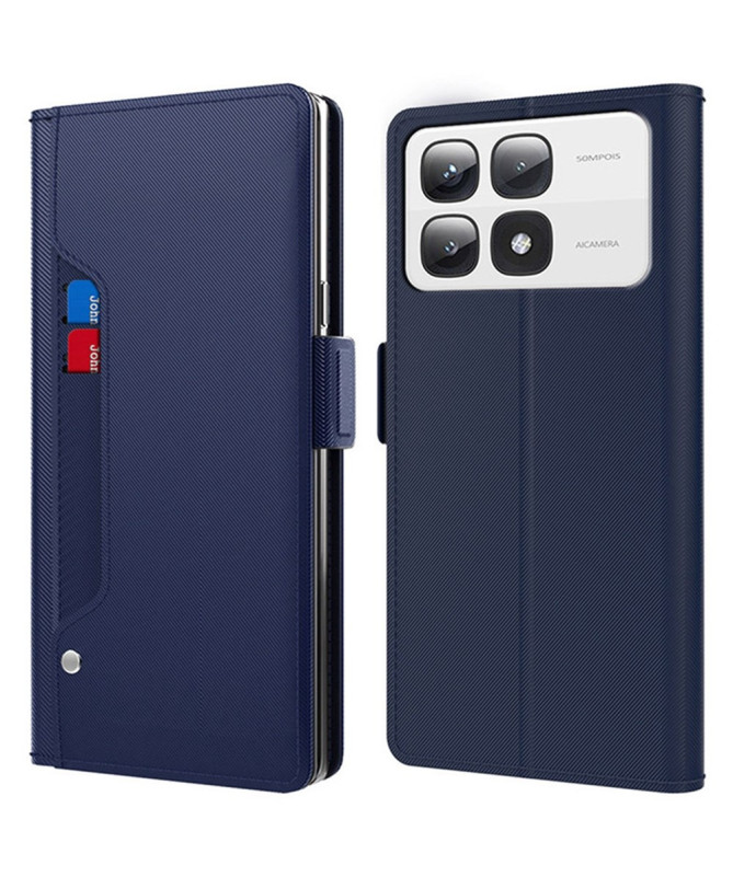 Xiaomi 14T Pro - Housse premium porte cartes avec miroir