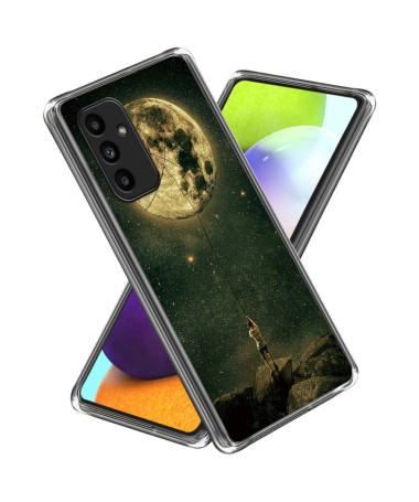 Samsung Galaxy A15 4G / A15 5G - Coque Poétique « Lune Suspendue »