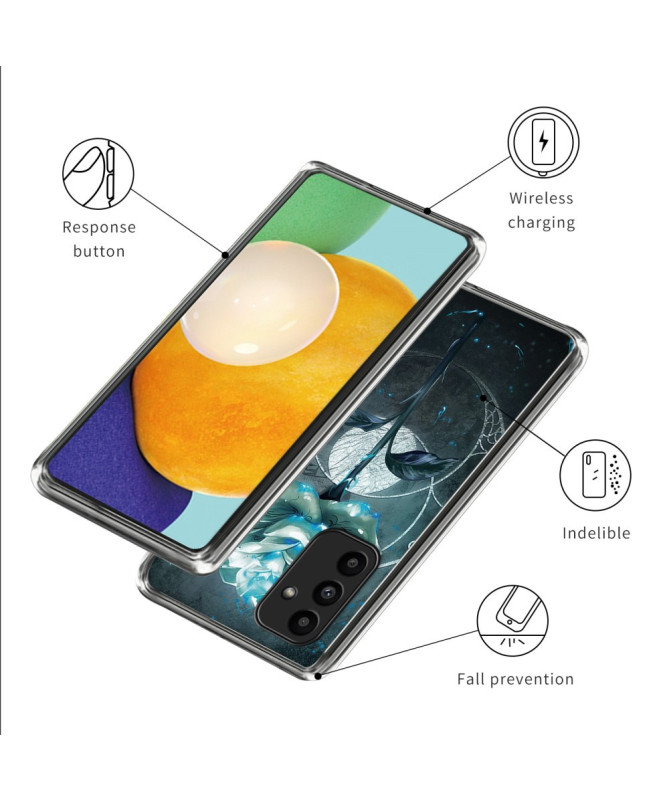 Samsung Galaxy A15 4G / A15 5G - Coque Artiste Fleur Sombre