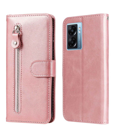 Realme Narzo 50 5G - Housse Zipper Pocket effet cuir