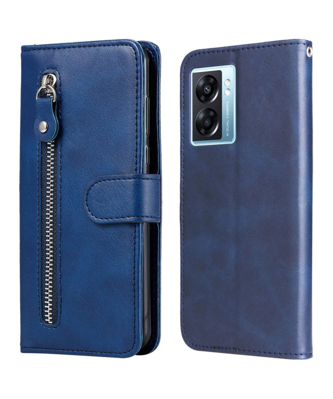 Realme Narzo 50 5G - Housse Zipper Pocket effet cuir
