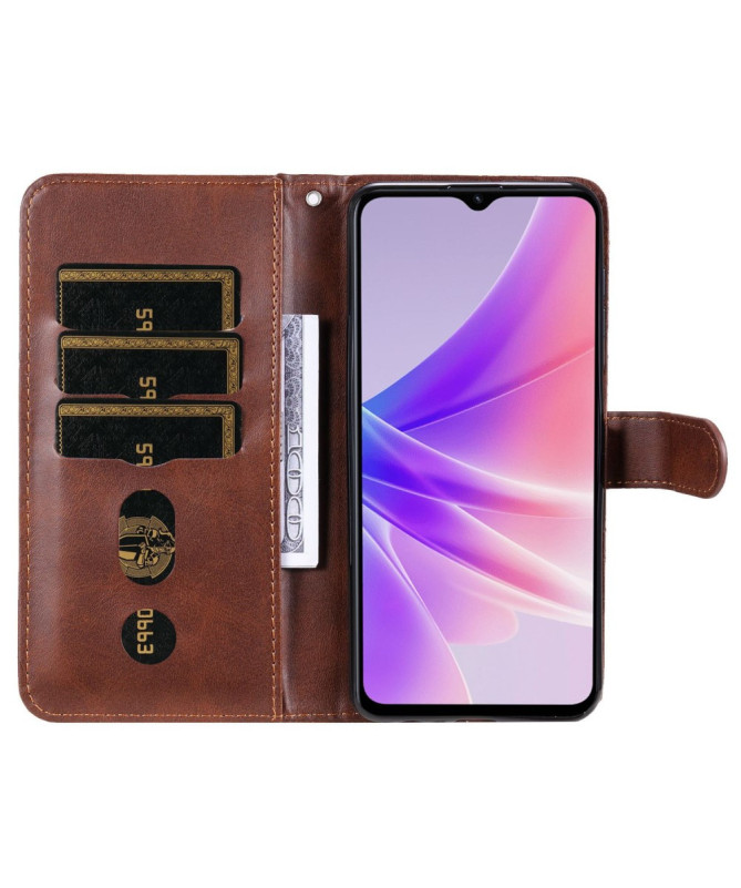 Realme Narzo 50 5G - Housse Zipper Pocket effet cuir