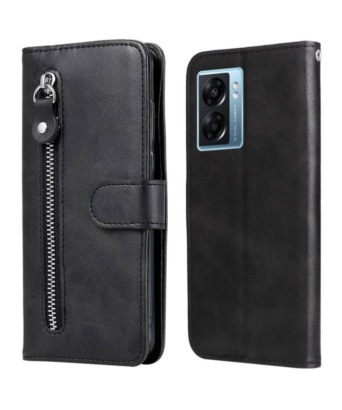 Realme Narzo 50 5G - Housse Zipper Pocket effet cuir