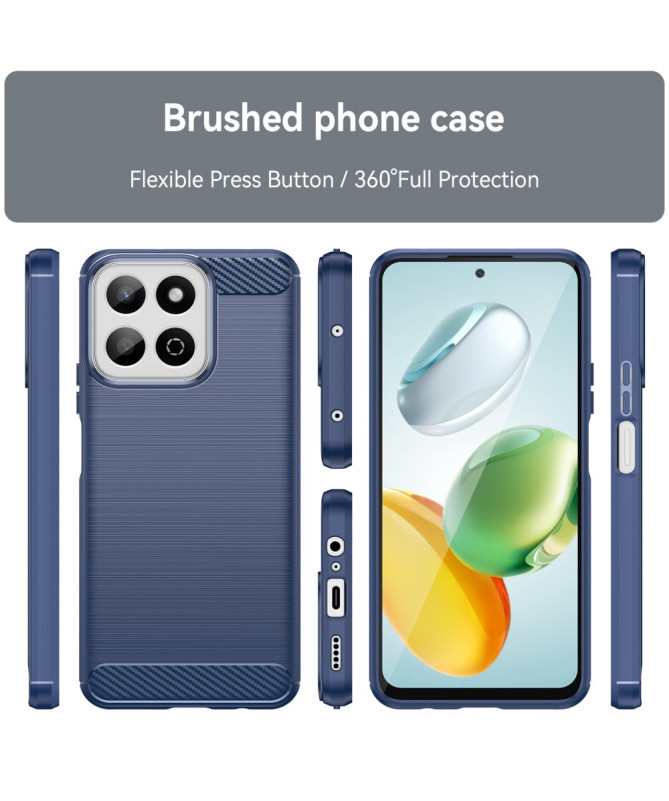 Coque Honor 200 Smart gel brossé carbone