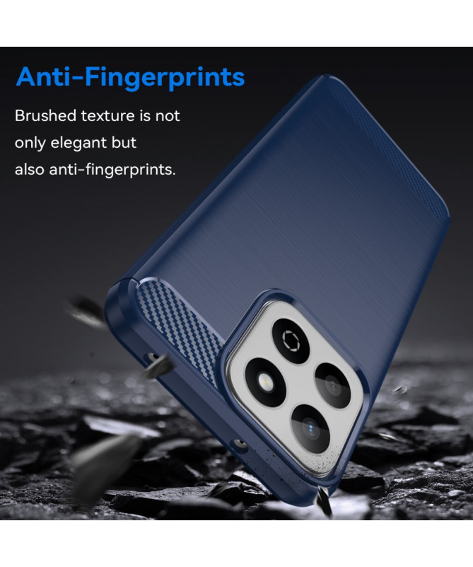 Coque Honor 200 Smart gel brossé carbone