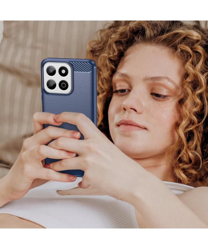Coque Honor 200 Smart gel brossé carbone