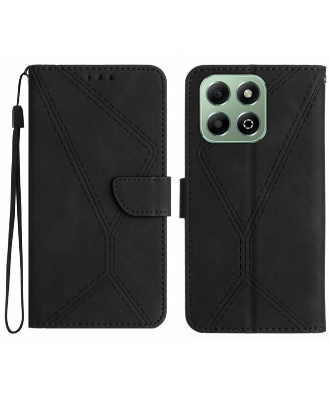 Housse Honor 200 Smart Lines Effet Cuir