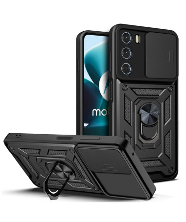 Coque Moto G200 Hybride Fonction Support et Cache Objectif