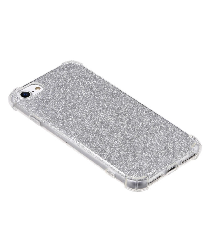 Coque iPhone SE / 8 / 7 Renforcée Transparente Effet Scintillant