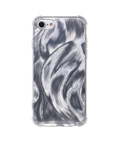 Coque iPhone SE / 8 / 7 Renforcée Transparente Effet Brossé