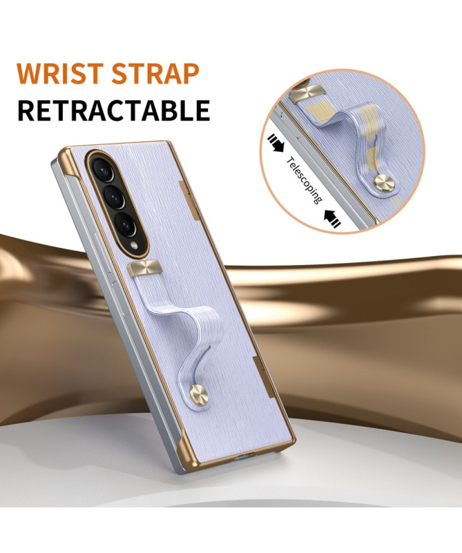 Coque Samsung Galaxy Z Fold 4 avec Sangle Rétractable et Support Intégré