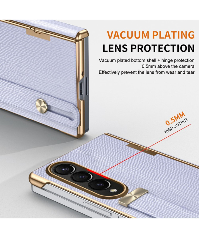 Coque Samsung Galaxy Z Fold 4 avec Sangle Rétractable et Support Intégré