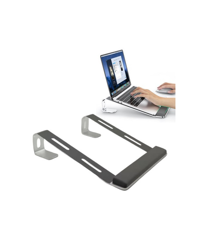 Support d'Ordinateur Portable en Aluminium avec Refroidissement et Support de Poignet