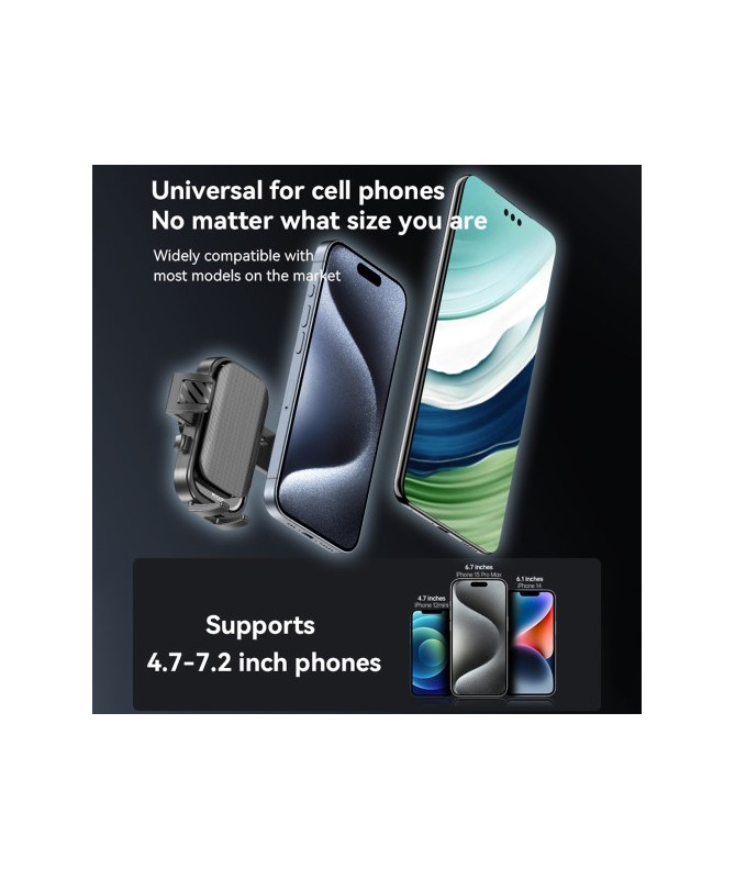 Support Téléphone Voiture YESIDO C267 à Ventouse - Rotation 360°