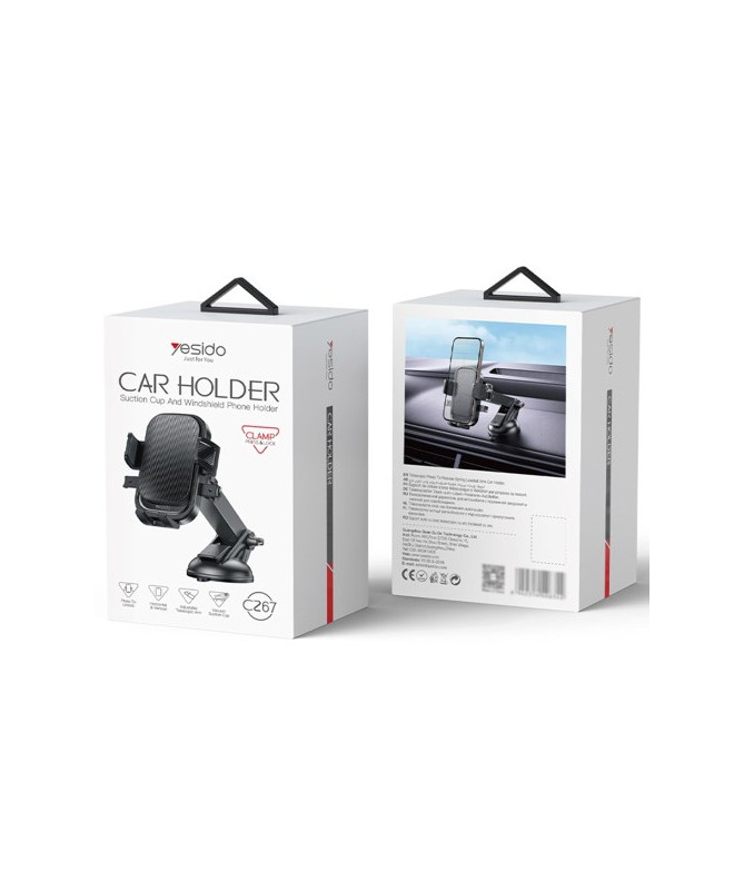 Support Téléphone Voiture YESIDO C267 à Ventouse - Rotation 360°