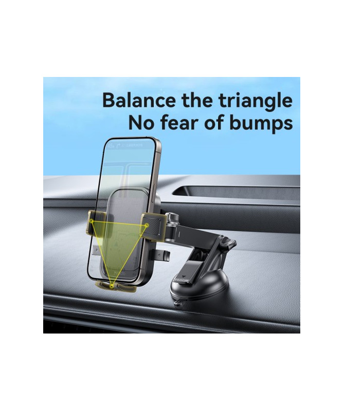 Support Téléphone Voiture YESIDO C267 à Ventouse - Rotation 360°