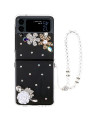 Coque Glamour Samsung Galaxy Z Flip 4 avec Strass et Bracelet