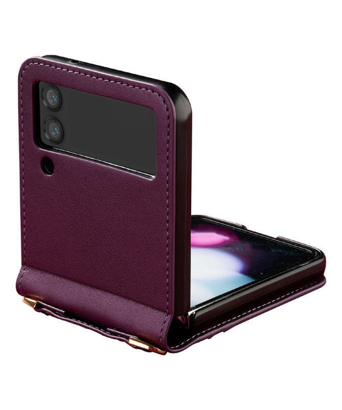 Coque Samsung Galaxy Z Flip 4 LC.IMEEKE L1 avec Lanières