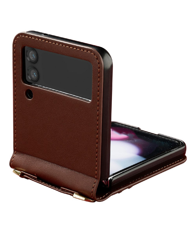 Coque Samsung Galaxy Z Flip 4 LC.IMEEKE L1 avec Lanières