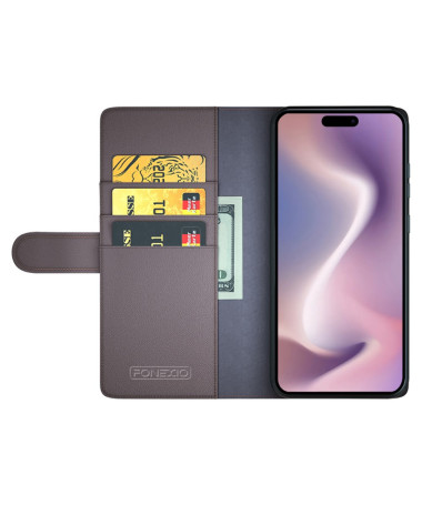 Housse iPhone 16 Pro Cuir Premium Marron - photo 8