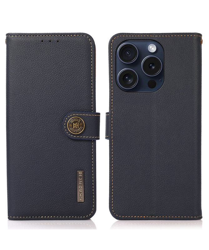 Housse iPhone 16 Pro Max KHAZNEH Classic en cuir