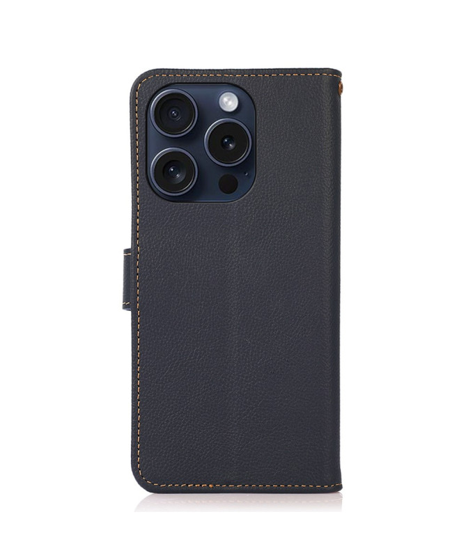 Housse iPhone 16 Pro Max KHAZNEH Classic en cuir