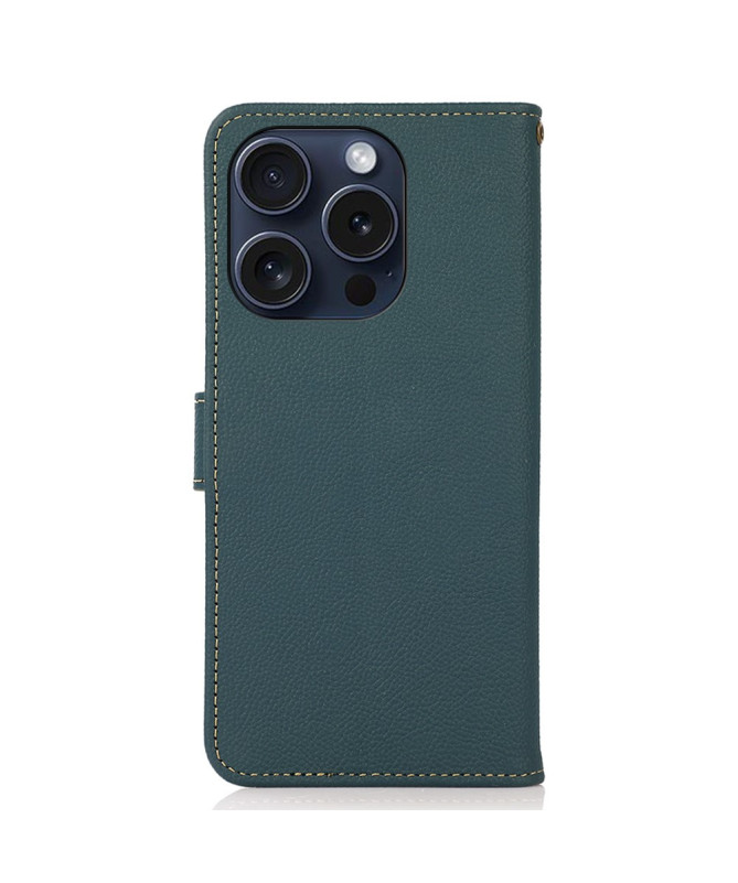 Housse iPhone 16 Pro Max KHAZNEH Classic en cuir
