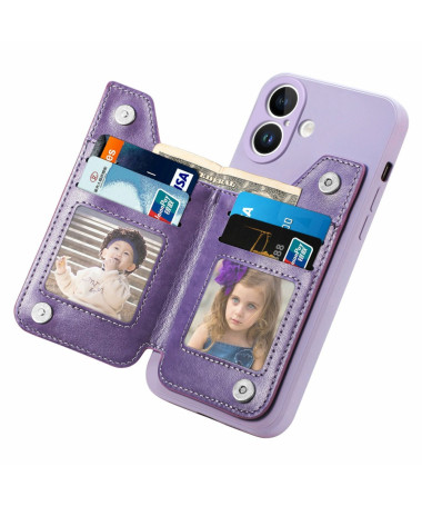 Coque iPhone 16 Portefeuille Violet clair - photo 2