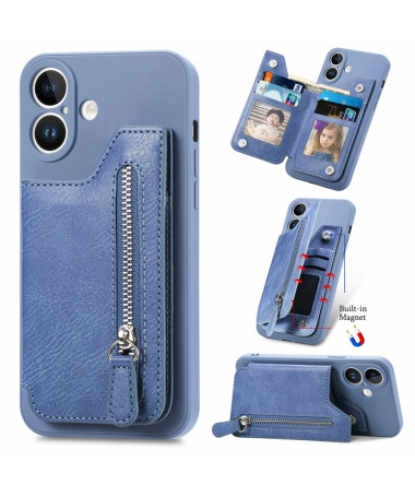 Coque iPhone 16 Portefeuille Bleu clair - photo 13