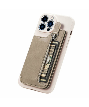 Coque iPhone 16 Pro Portefeuille Beige Clair - photo 14