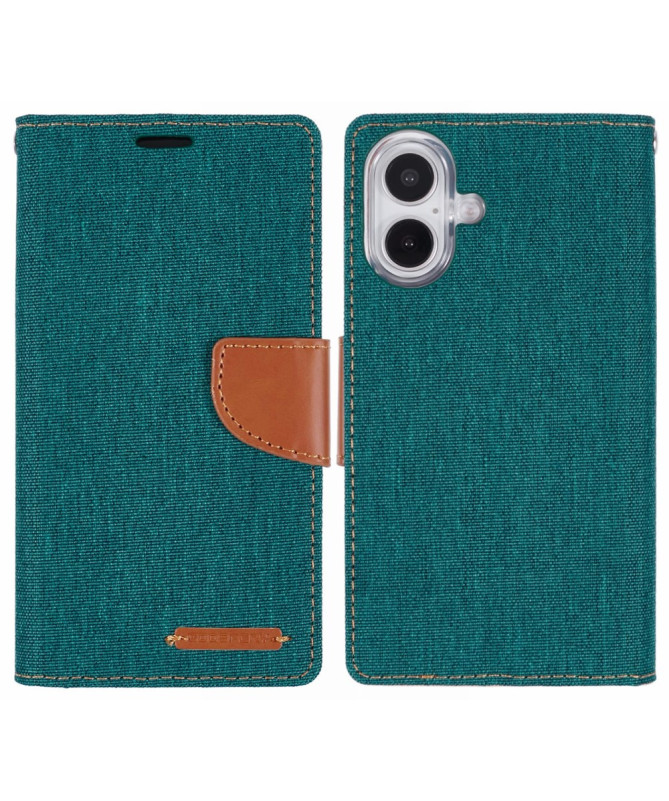 Housse iPhone 16 Plus Mercury Canvas Portefeuille