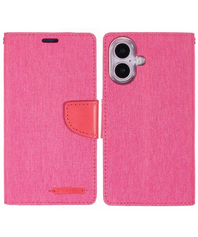 Housse iPhone 16 Plus Mercury Canvas Portefeuille