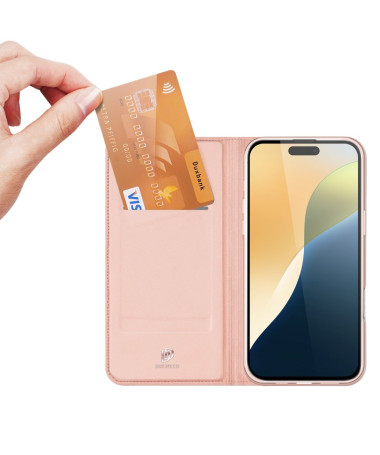 Étui iPhone 16 Plus Business Effet Satiné Or Rose - photo 11