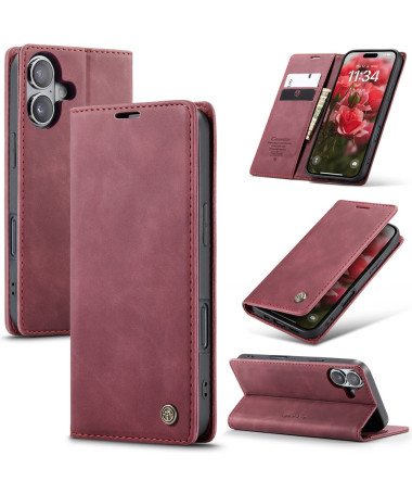 Housse iPhone 16 Plus Golias imitation cuir