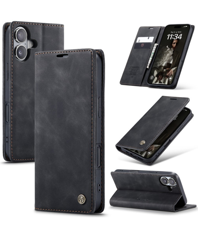 Housse iPhone 16 Plus Golias imitation cuir