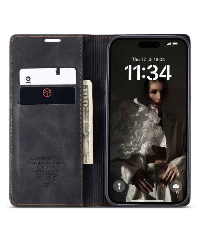 Housse iPhone 16 Plus Golias imitation cuir