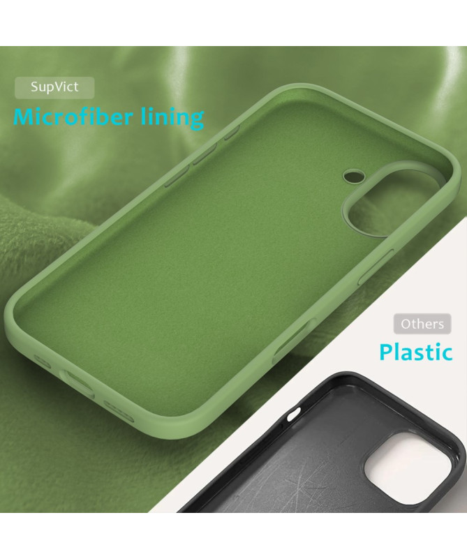 Coque Silicone Liquide pour iPhone 16 Plus - Protection Douce