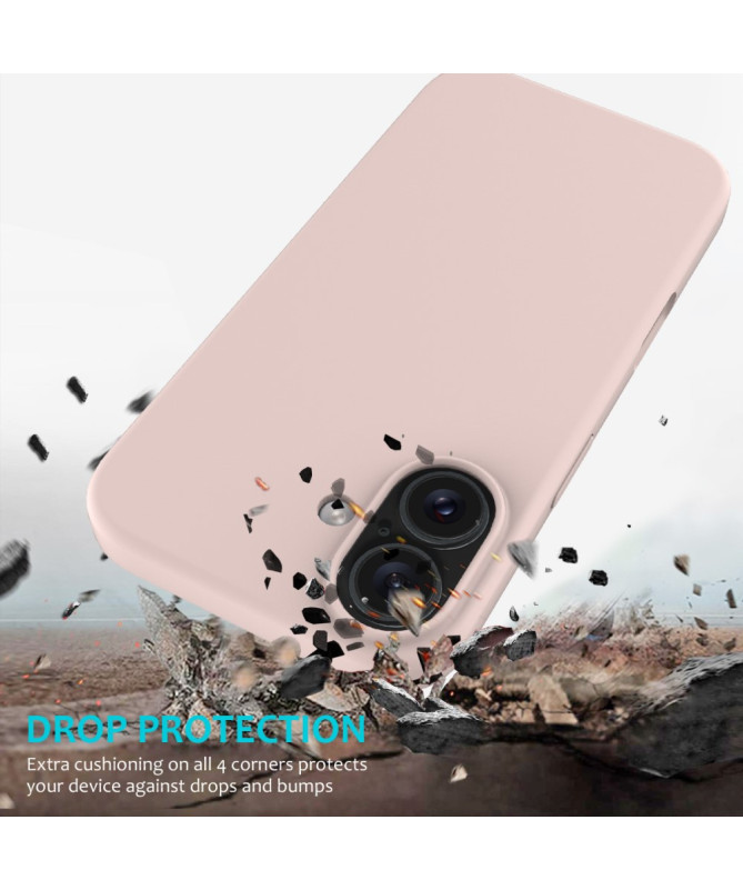 Coque Silicone Liquide pour iPhone 16 Plus - Protection Douce