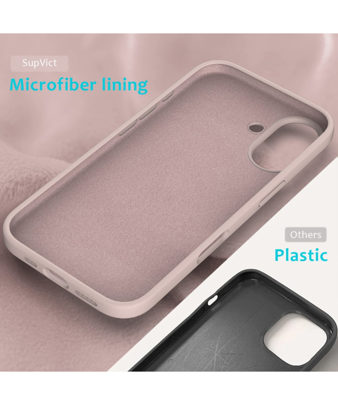 Coque Silicone Liquide pour iPhone 16 Plus - Protection Douce